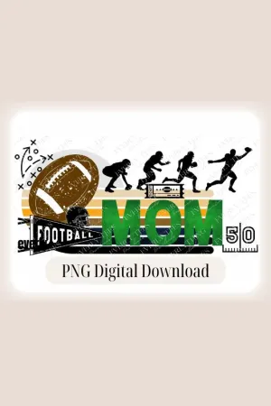 Football Mom Design PNG Download