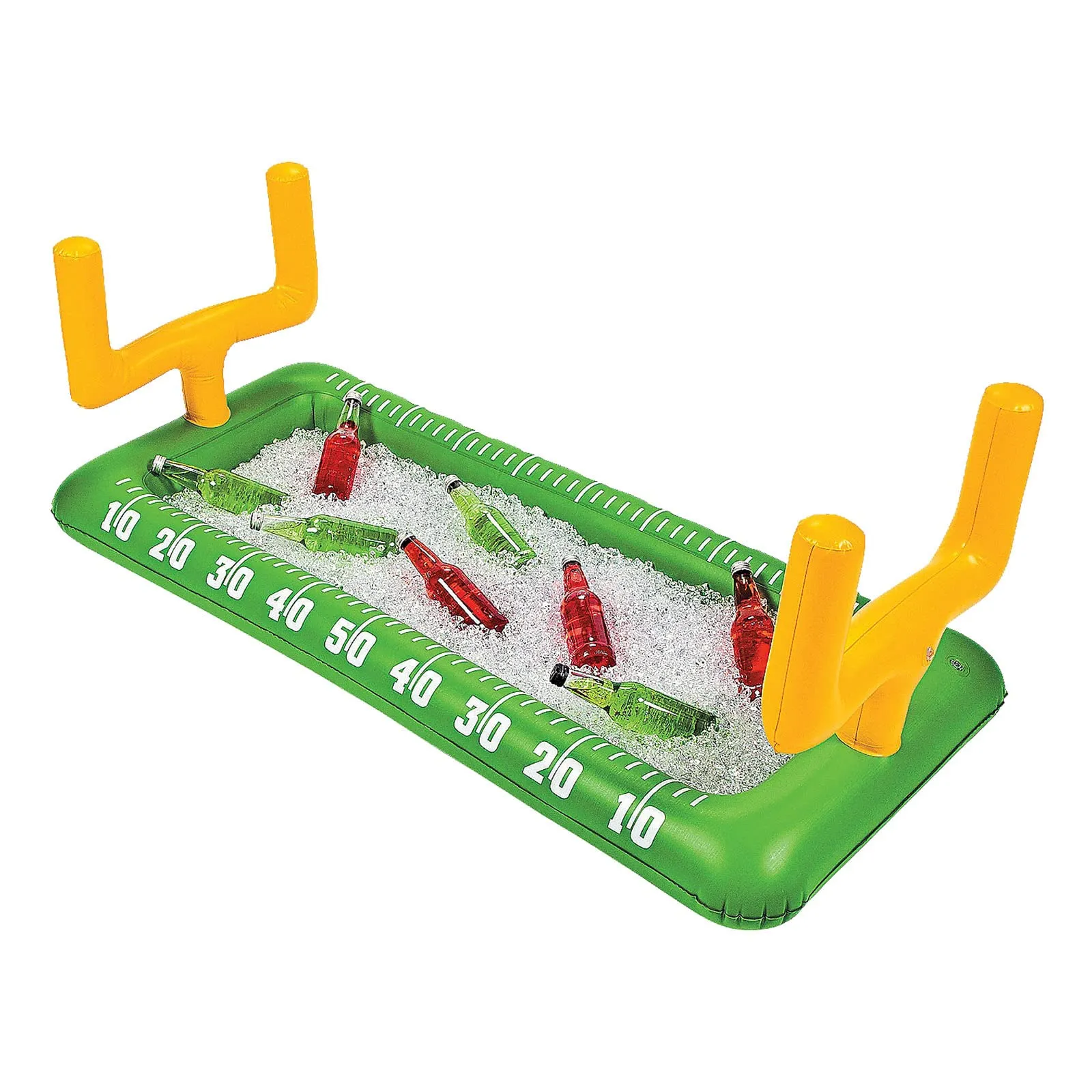 Football Party Supplies Inflatable Field Buffet Cooler and Plastic Table Cover Set