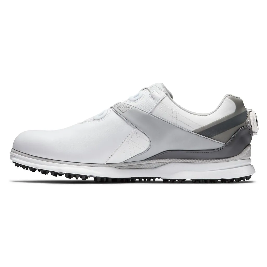 FootJoy 2020 Men's Pro SL BOA Golf Shoes- White/Grey