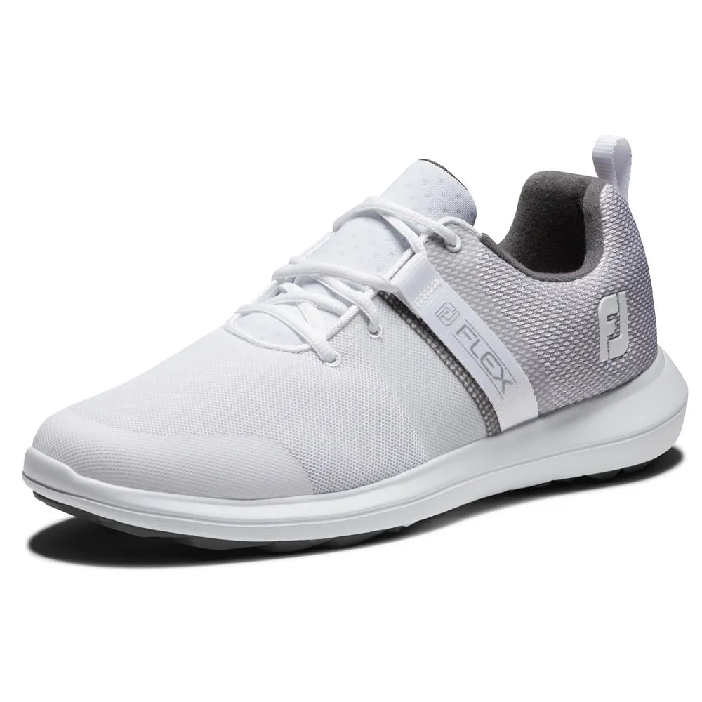 FootJoy Flex Spikeless Shoe - White/Grey