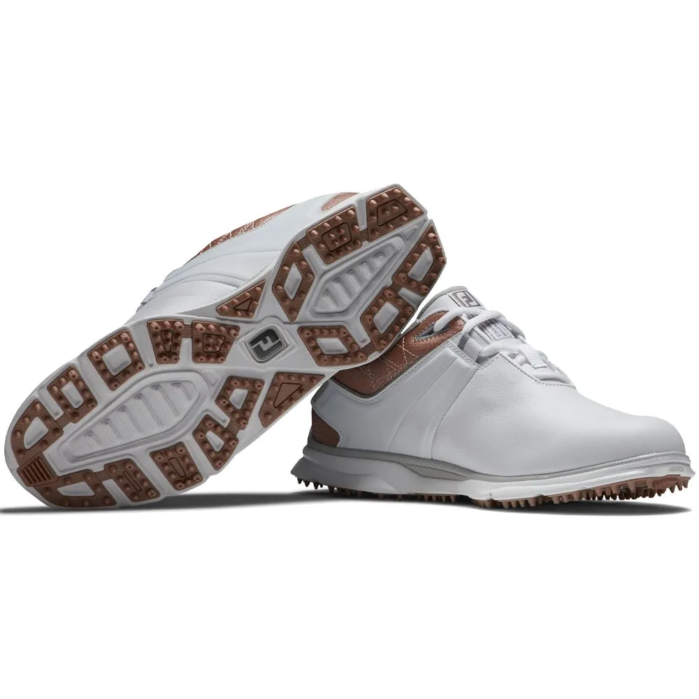 FootJoy Ladies Pro SL Spikeless Shoes - White/Rose