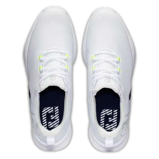 FootJoy Men's Fuel Sport Golf Shoes- White/Navy- 10.5 Wide