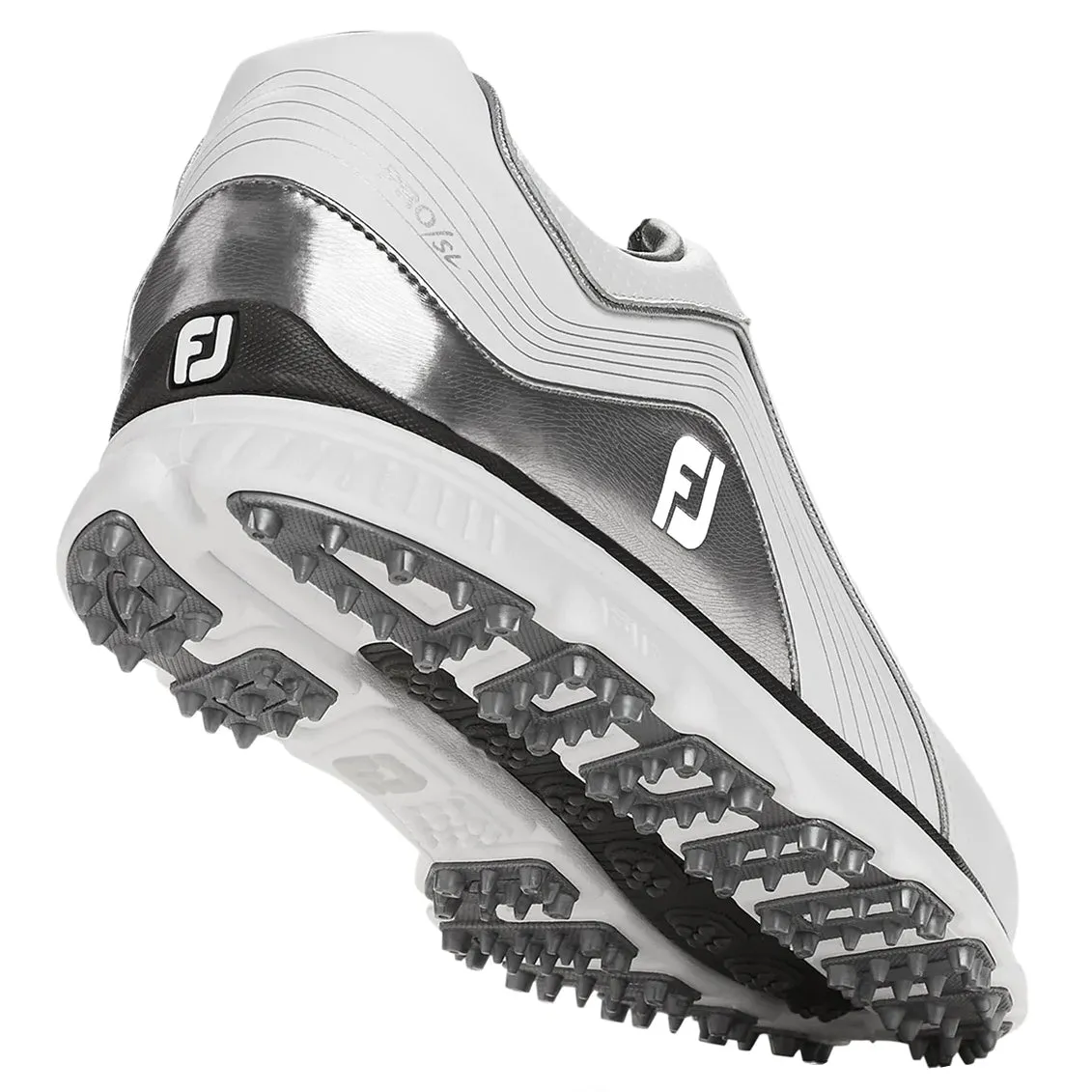 FootJoy Pro Spikeless White-Grey Mens Golf Shoes - Cosmetic Blem