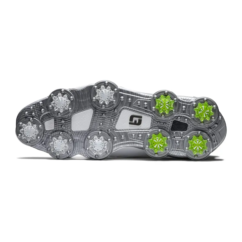 FOOTJOY Tour Alpha BOA Men's Spiked Shoes (White/Grey/Charcoal)