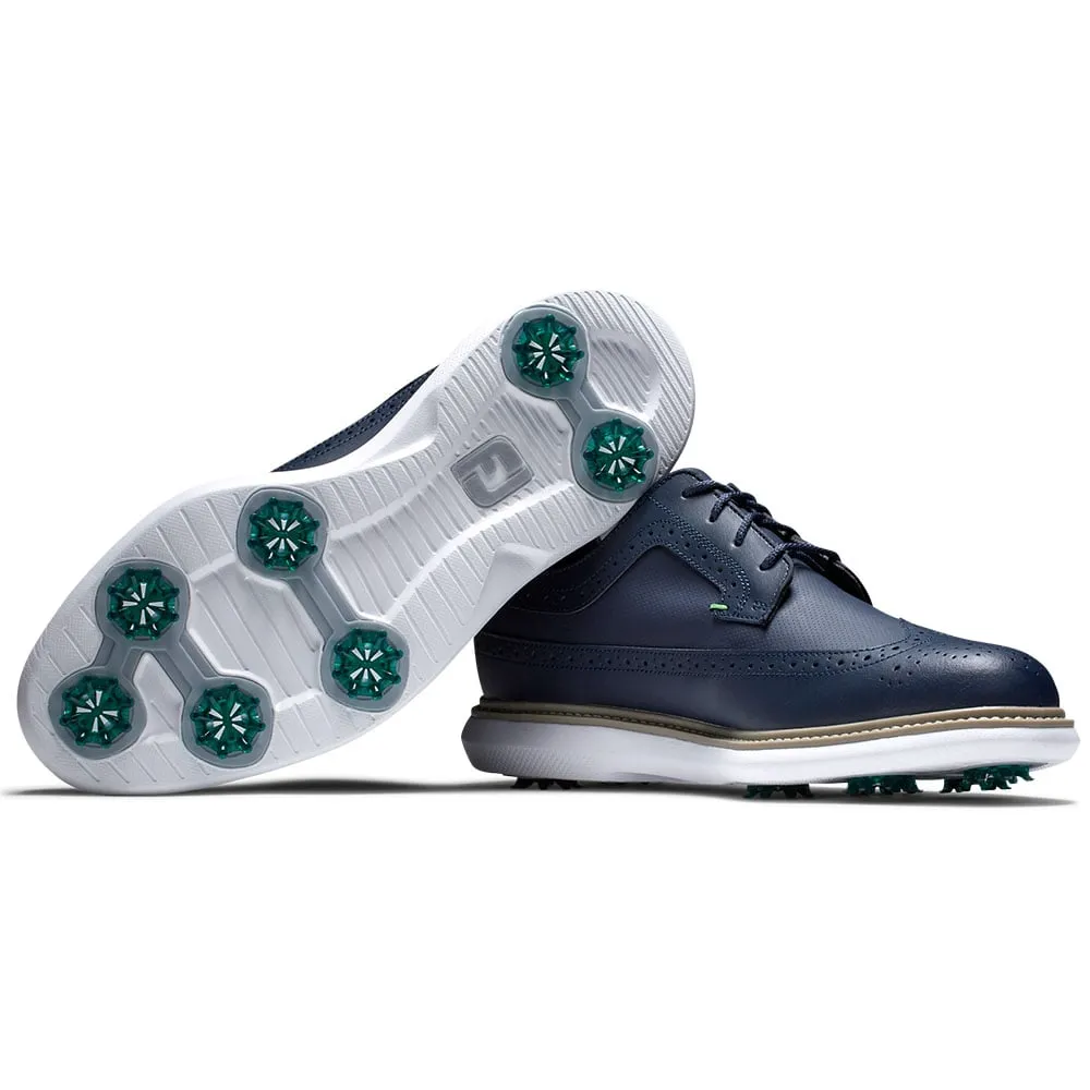 FootJoy Traditions Spiked Waterproof Shoes - Navy