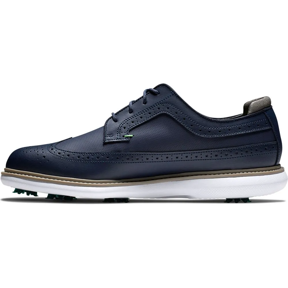 FootJoy Traditions Spiked Waterproof Shoes - Navy