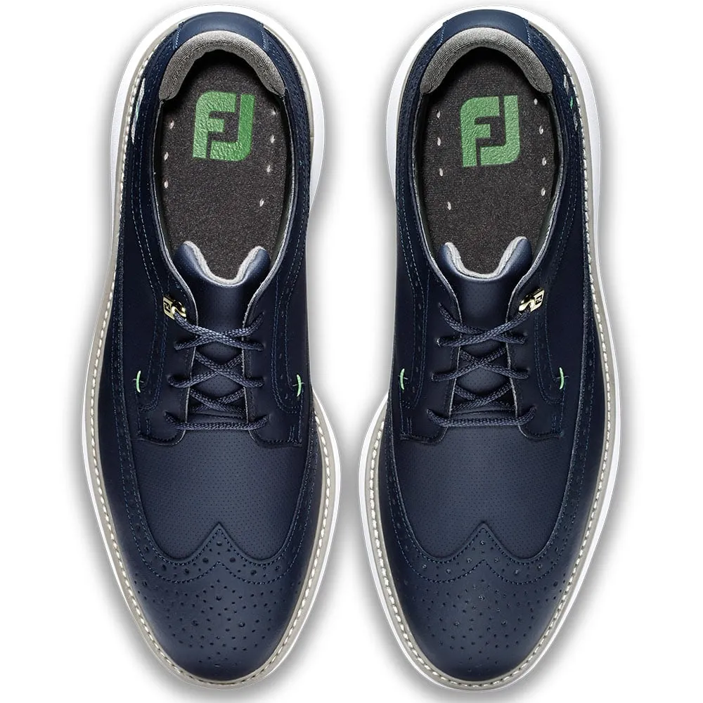 FootJoy Traditions Spiked Waterproof Shoes - Navy