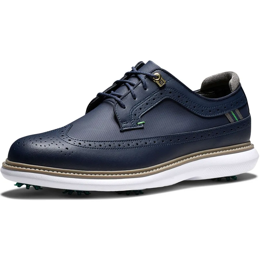 FootJoy Traditions Spiked Waterproof Shoes - Navy