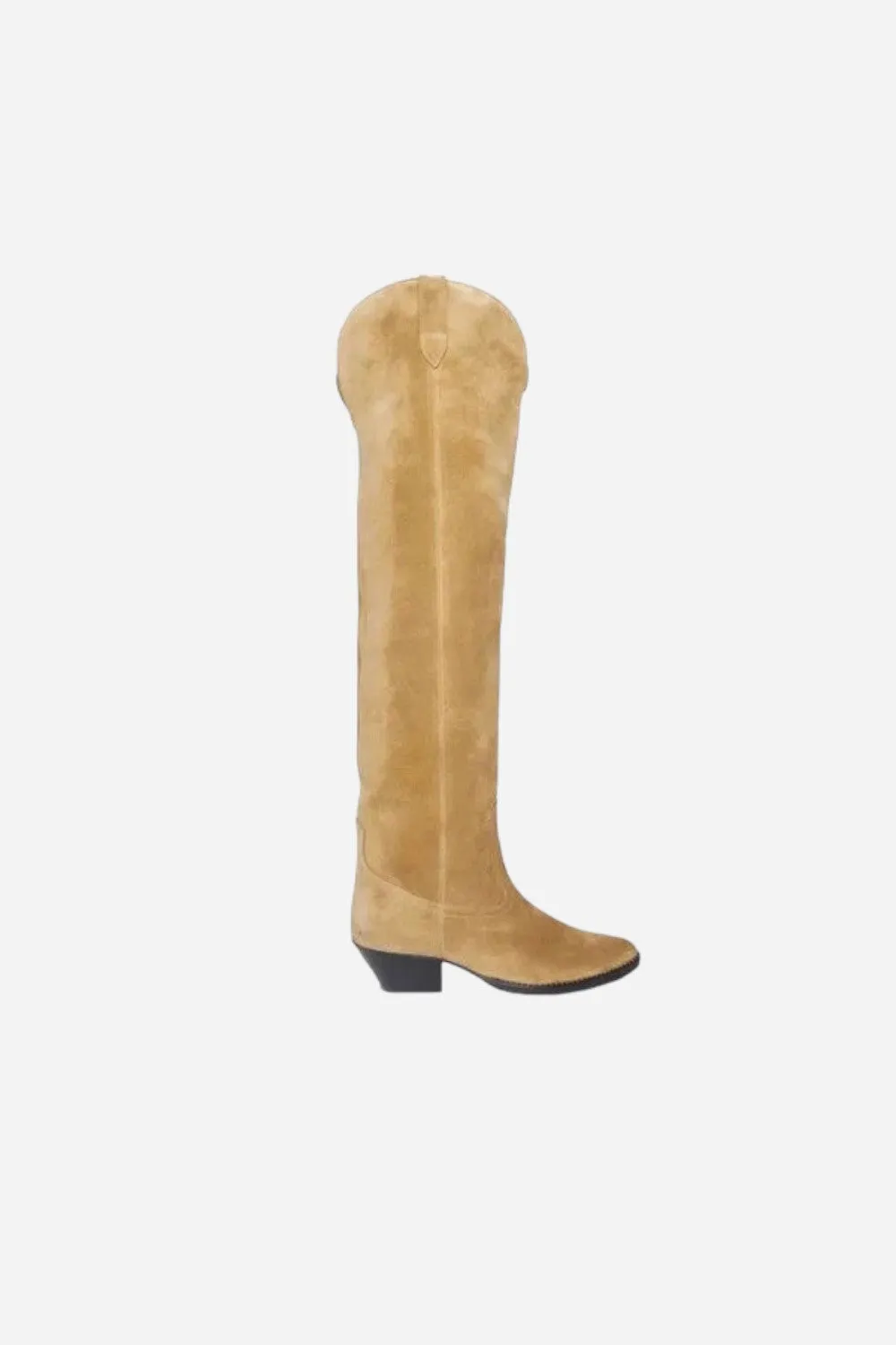 Freda Salvador Hope Knee High Western Boot in Hazel Suede