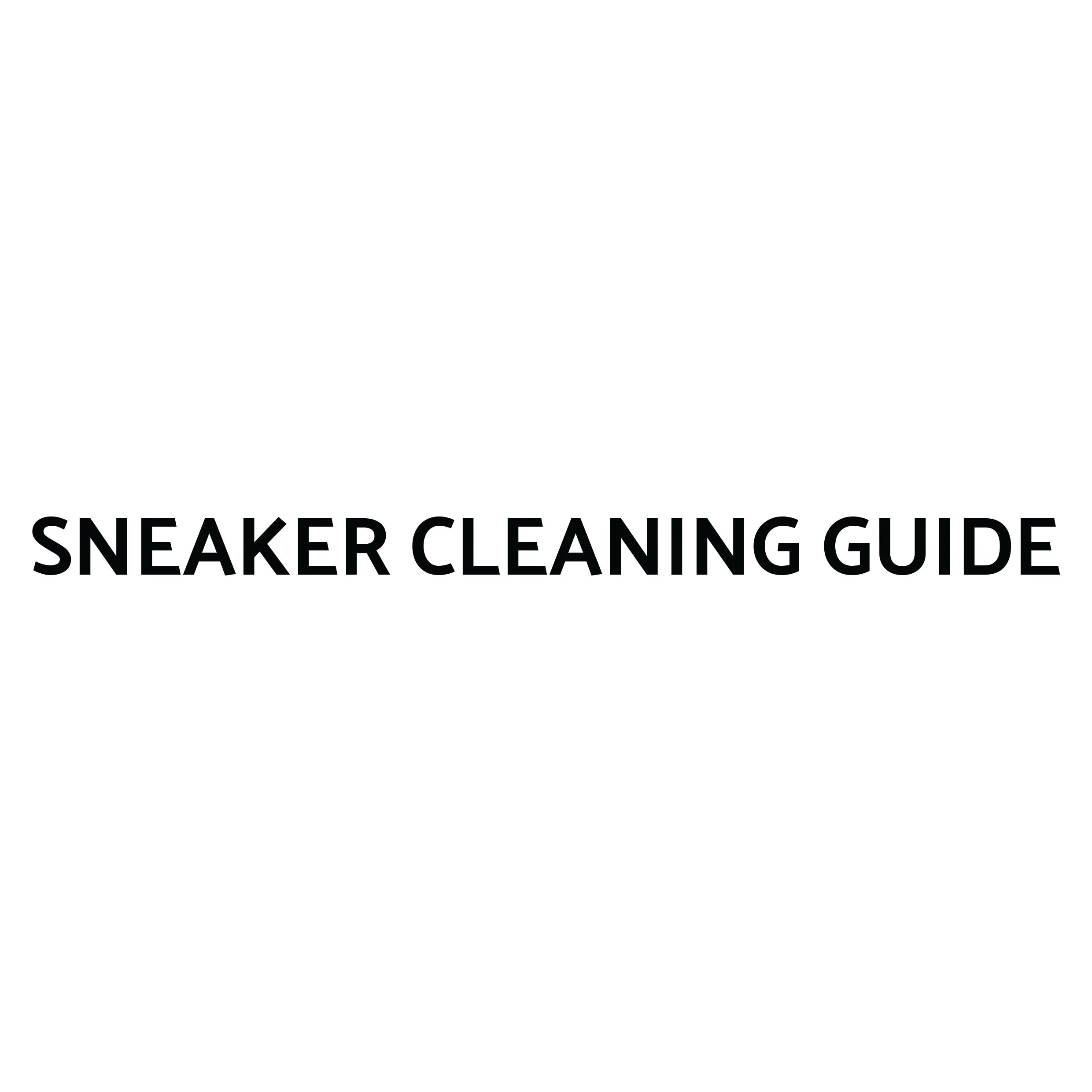 Free Sneaker Cleaning Guide for download