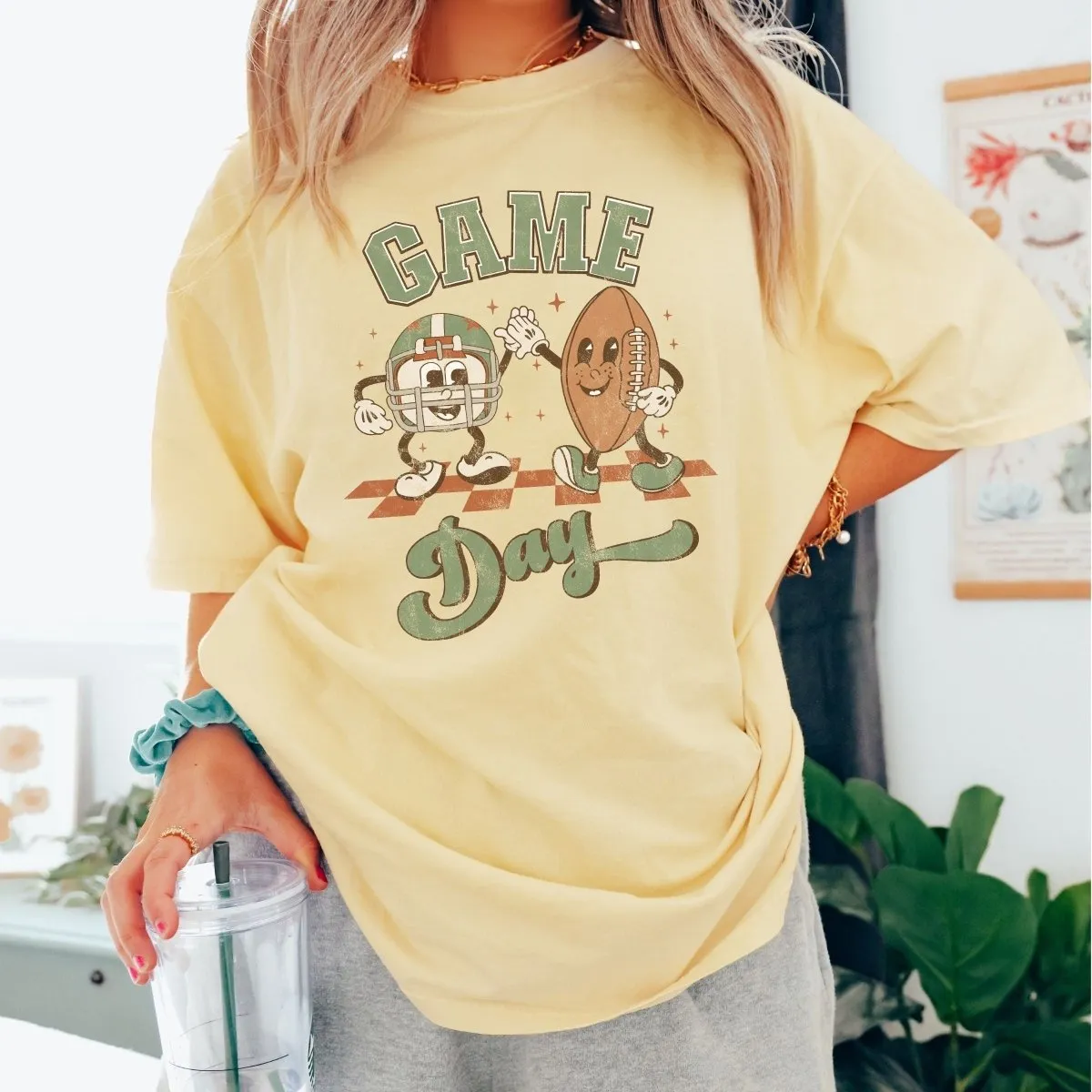 Game Day Football Friends Comfort Color Wholesale Tee - Quick Shipping