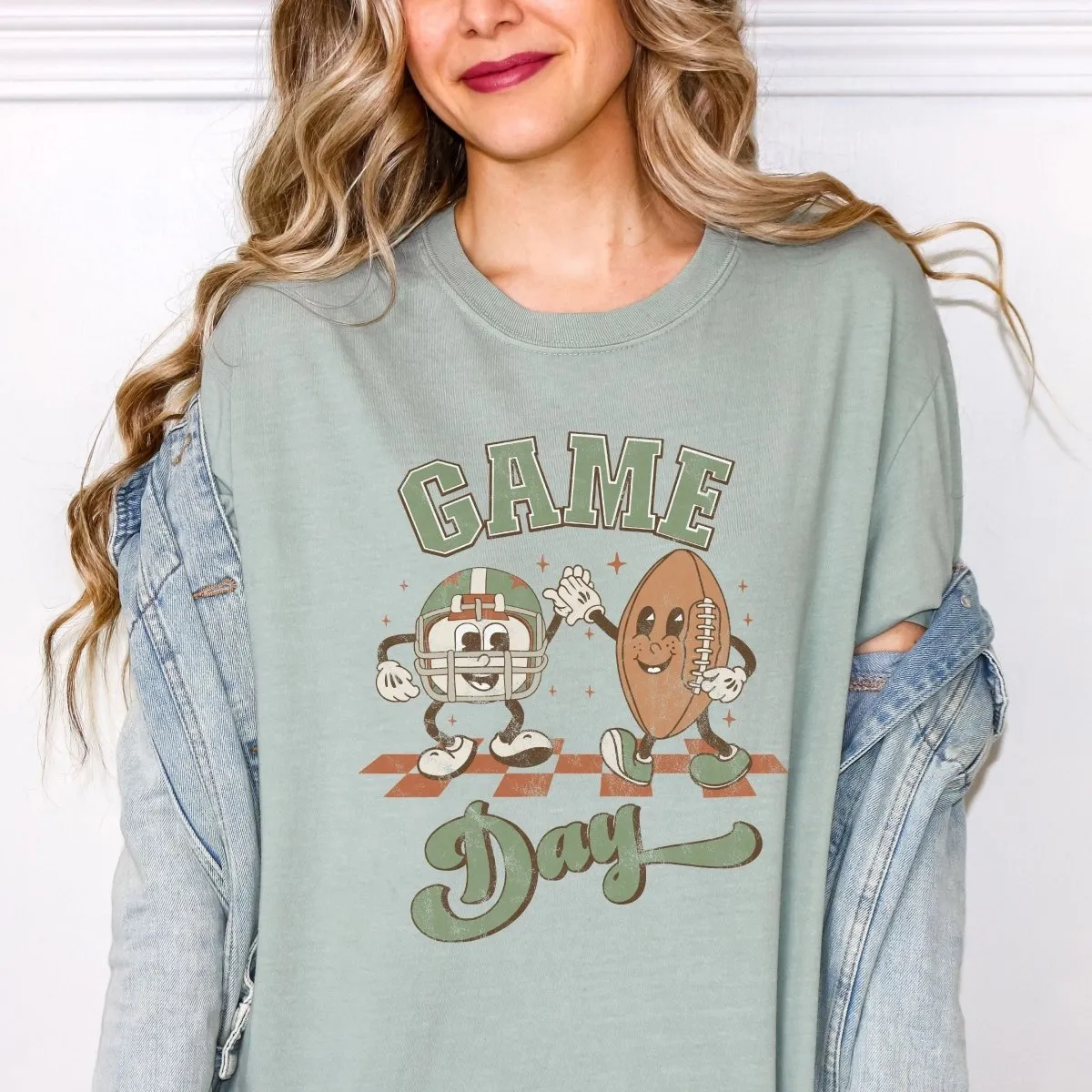 Game Day Football Friends Comfort Color Wholesale Tee - Quick Shipping