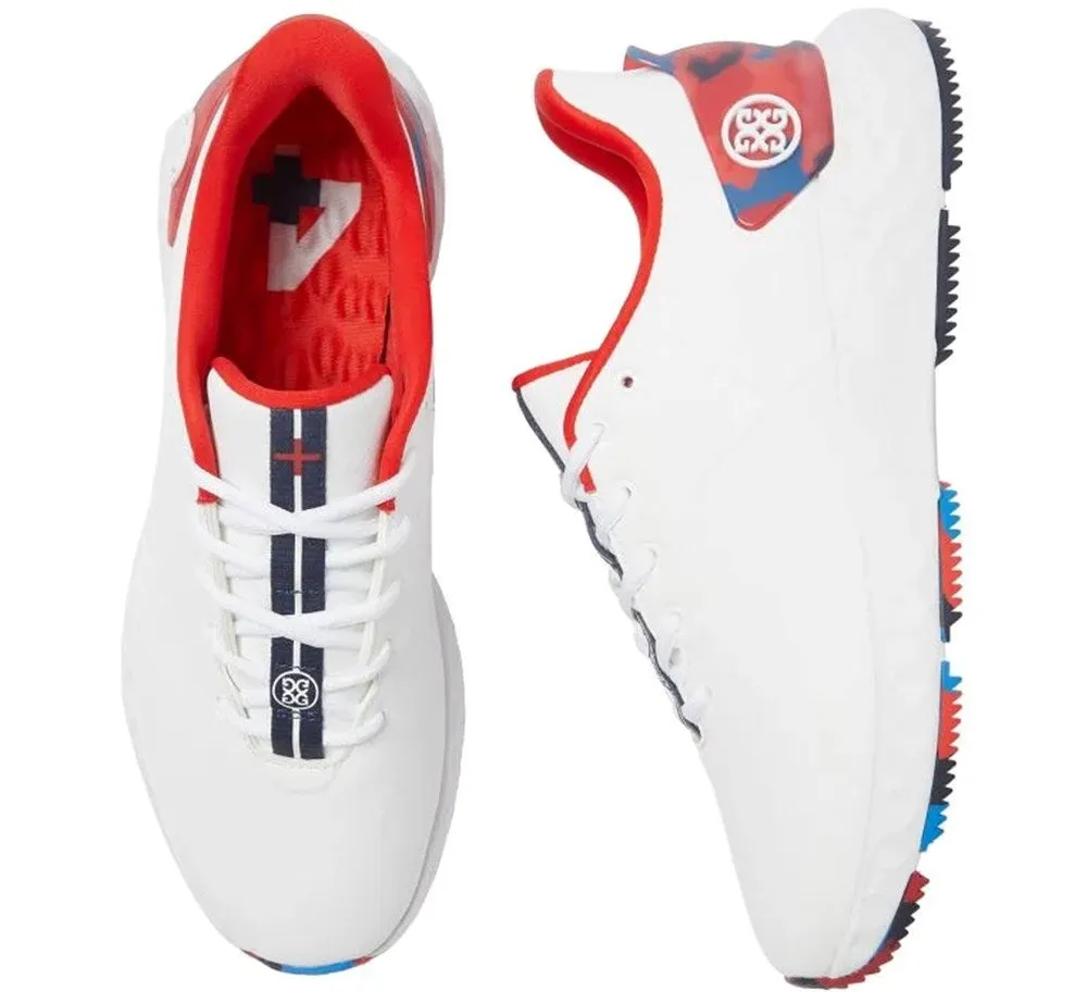 G/FORE Camo Accent MG4  Golf Shoes - Snow/Poppy