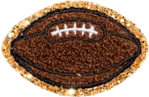 Glitter Varsity Football Patch