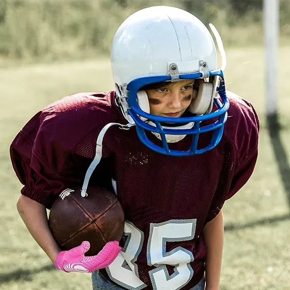 HANDLANDY Youth Sticky Wide Receiver Gloves Pink Stretch Football S757