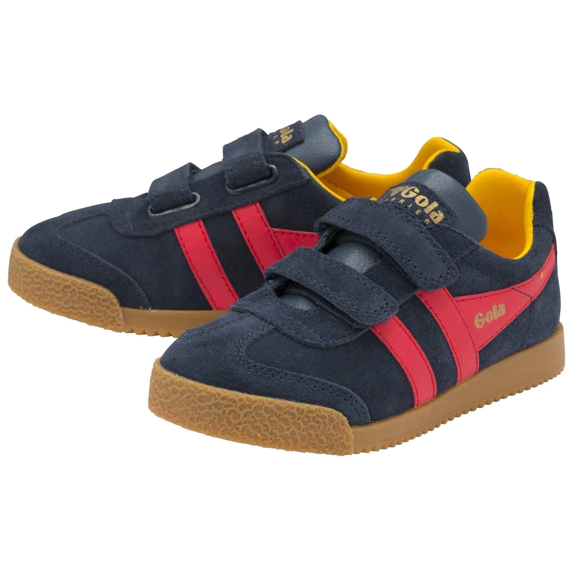 Harrier Velcro Trainer (Navy   Sun   Red)