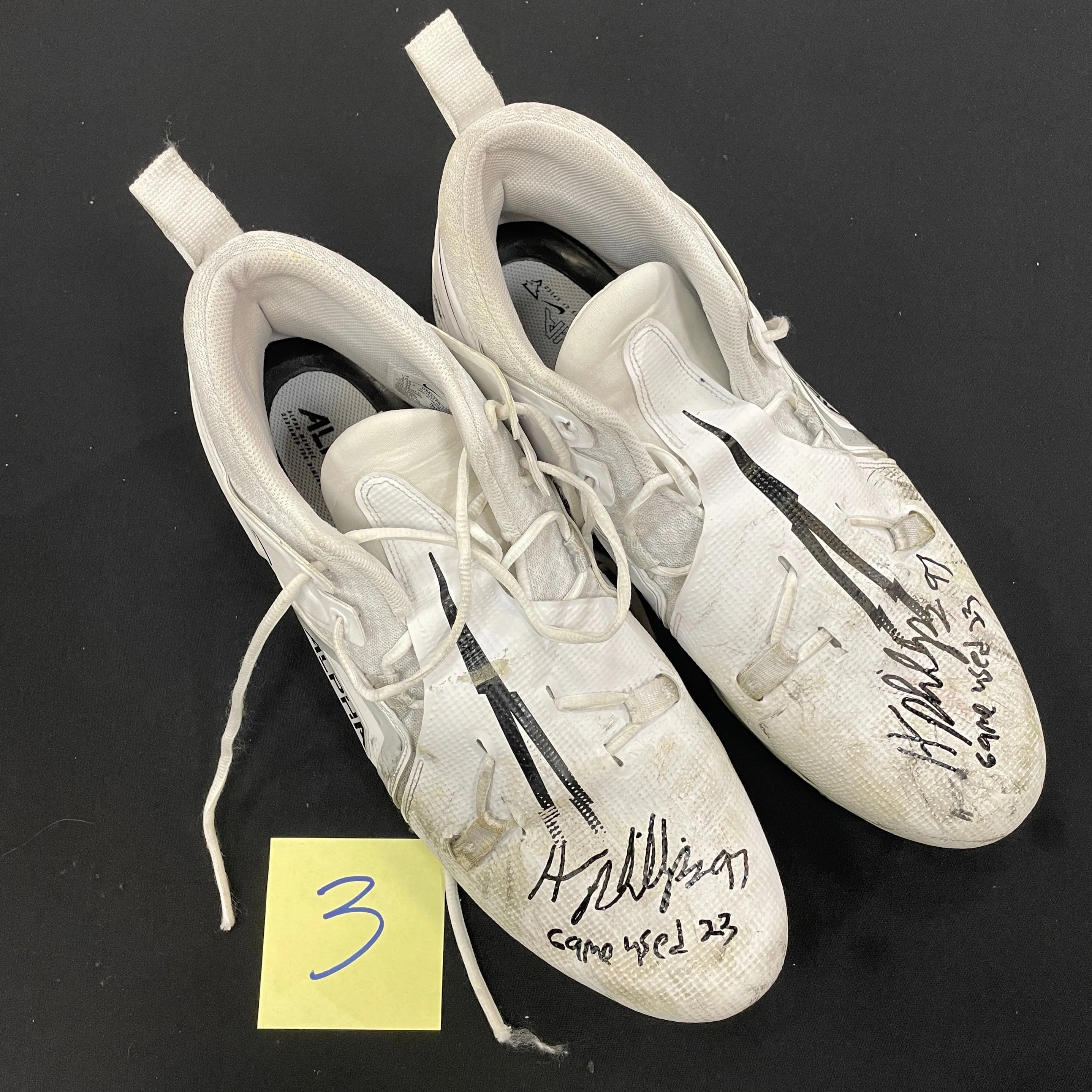 Harrison Phillips Autographed Game Used Gloves and Spikes