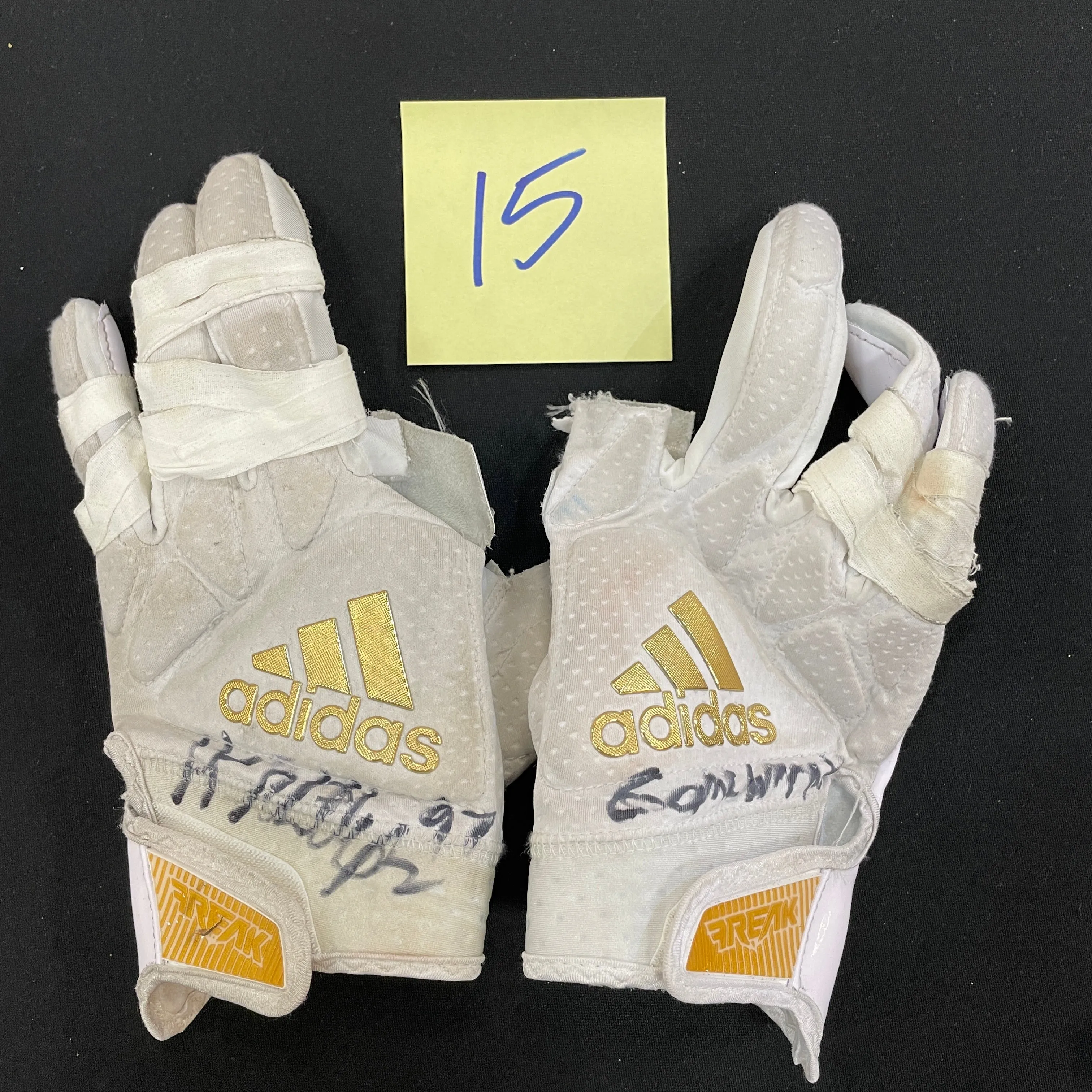 Harrison Phillips Autographed Game Used Gloves and Spikes