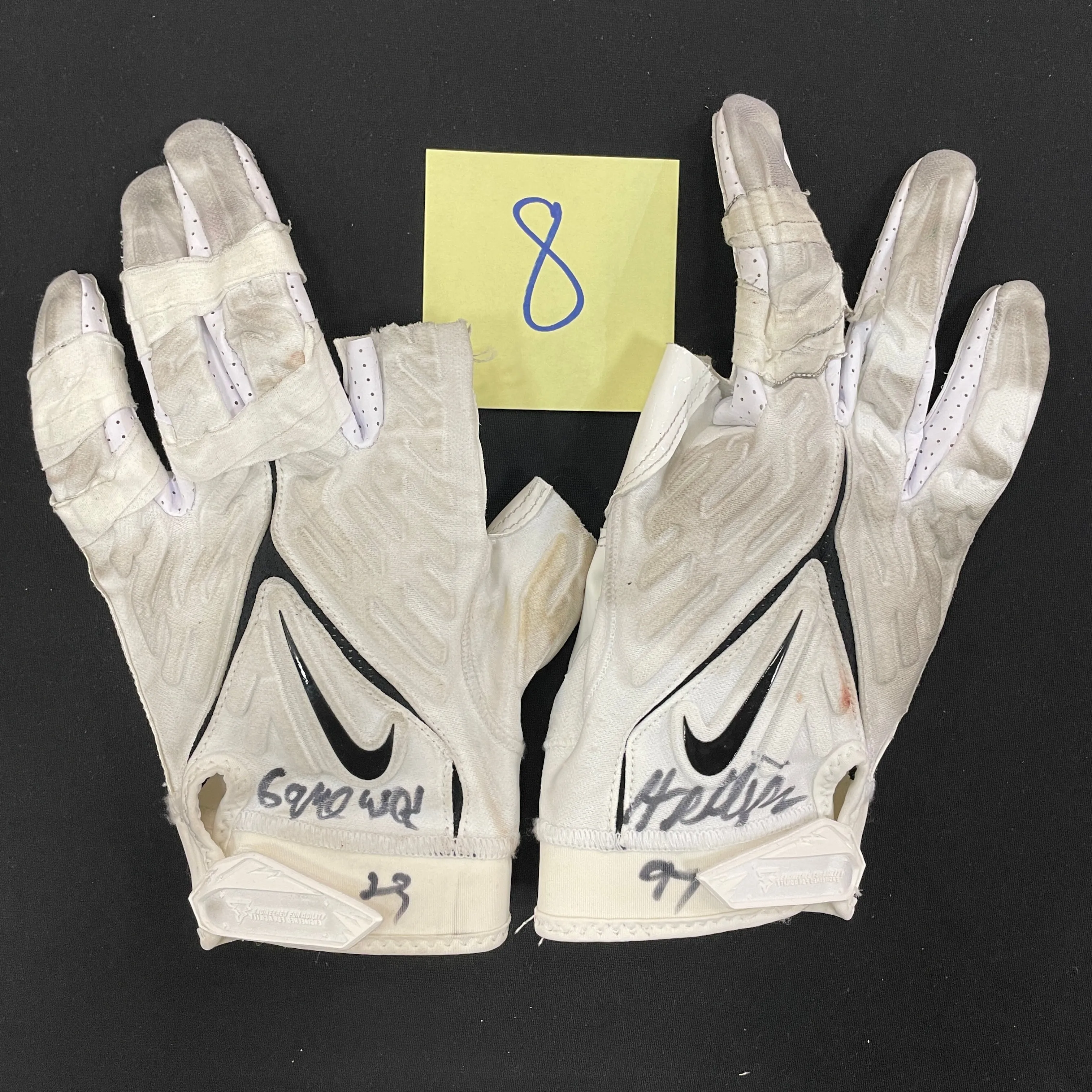 Harrison Phillips Autographed Game Used Gloves and Spikes