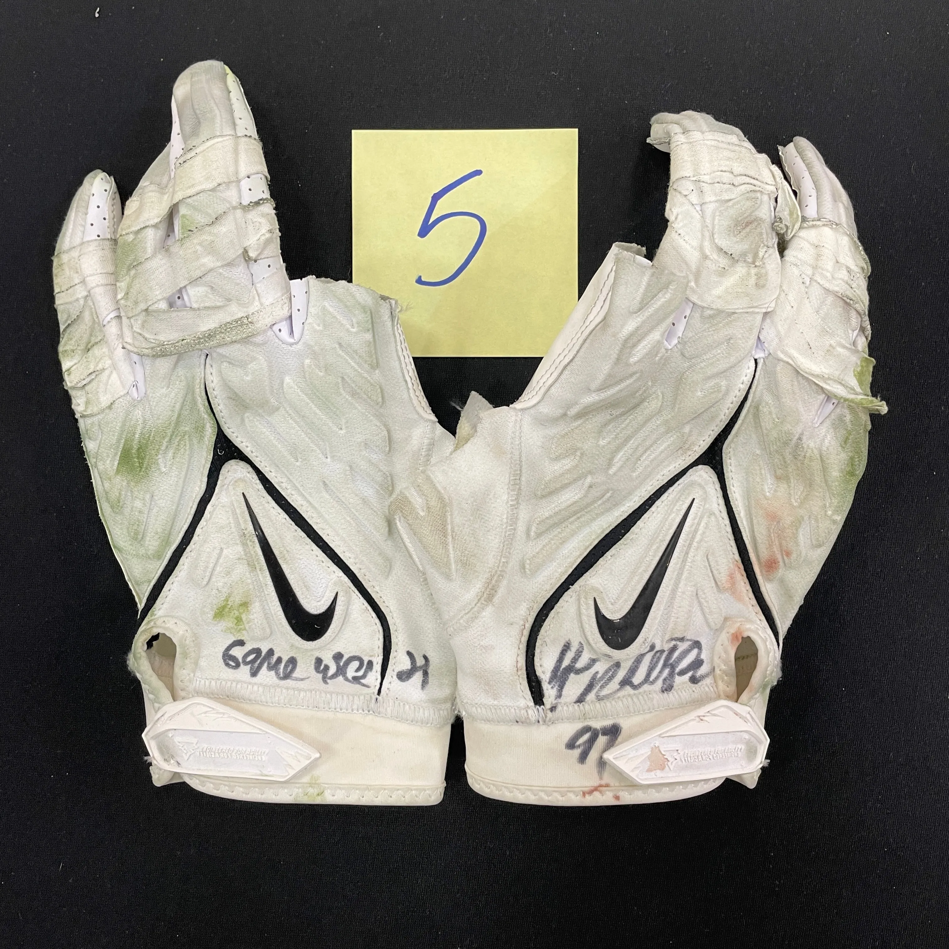 Harrison Phillips Autographed Game Used Gloves and Spikes