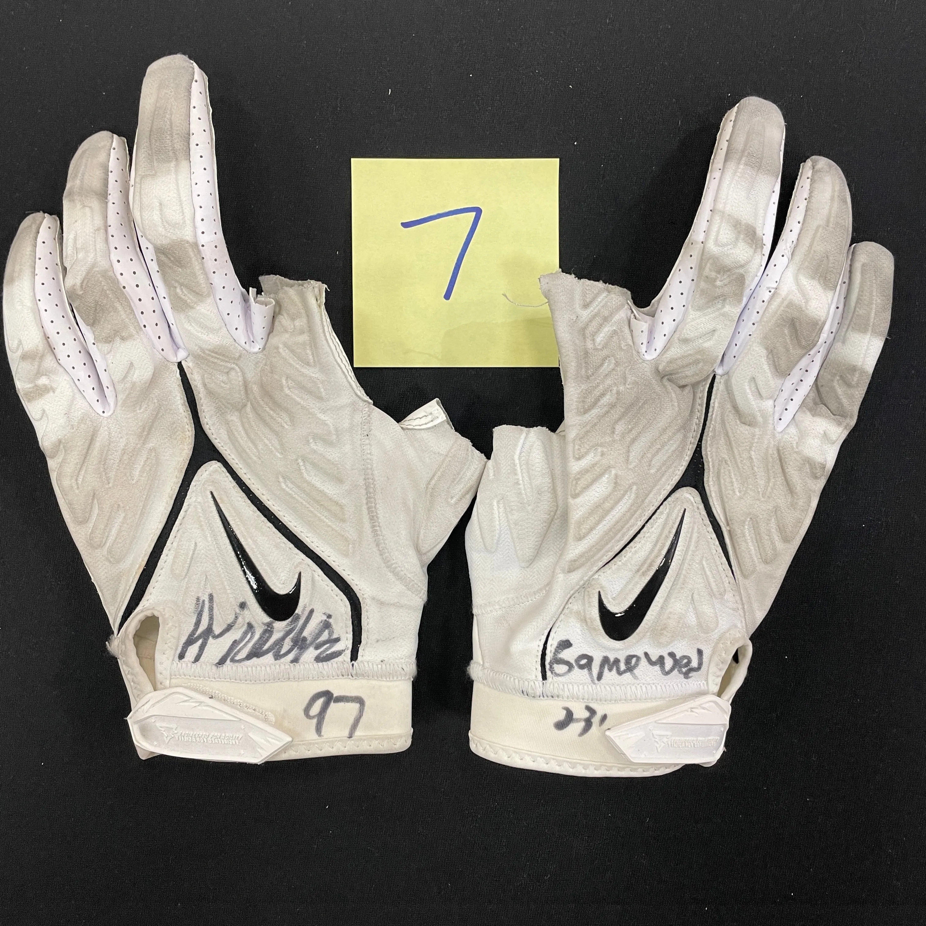 Harrison Phillips Autographed Game Used Gloves and Spikes