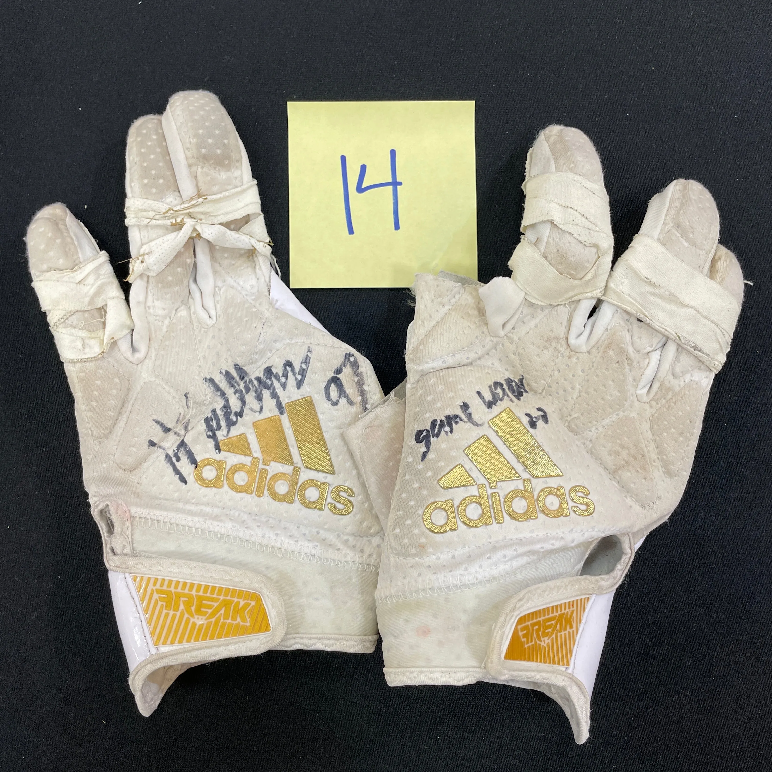 Harrison Phillips Autographed Game Used Gloves and Spikes