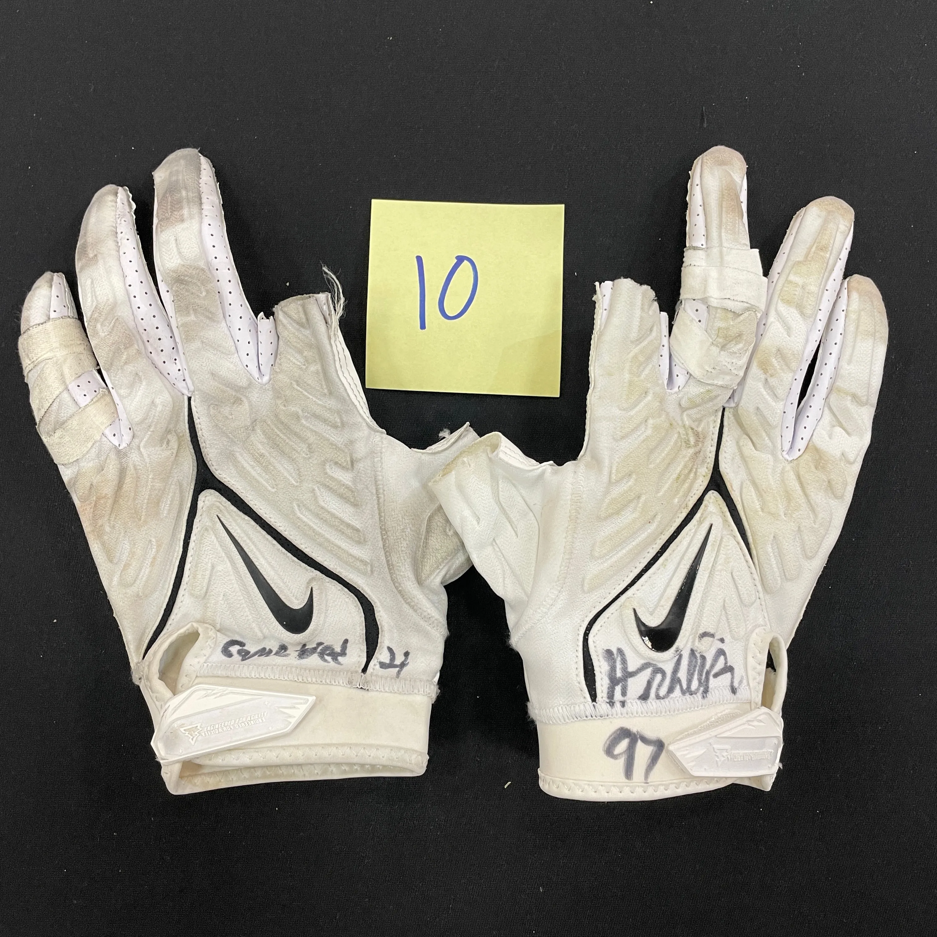 Harrison Phillips Autographed Game Used Gloves and Spikes