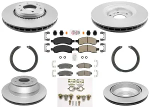 Improved Performance Disc Brake Rotors Pads Shoes for GM Trailblazer 06-09 4.2L