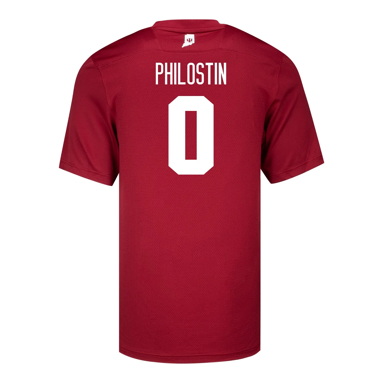 Indiana Hoosiers Adidas #0 Josh Philostin Crimson Student Athlete Football Jersey