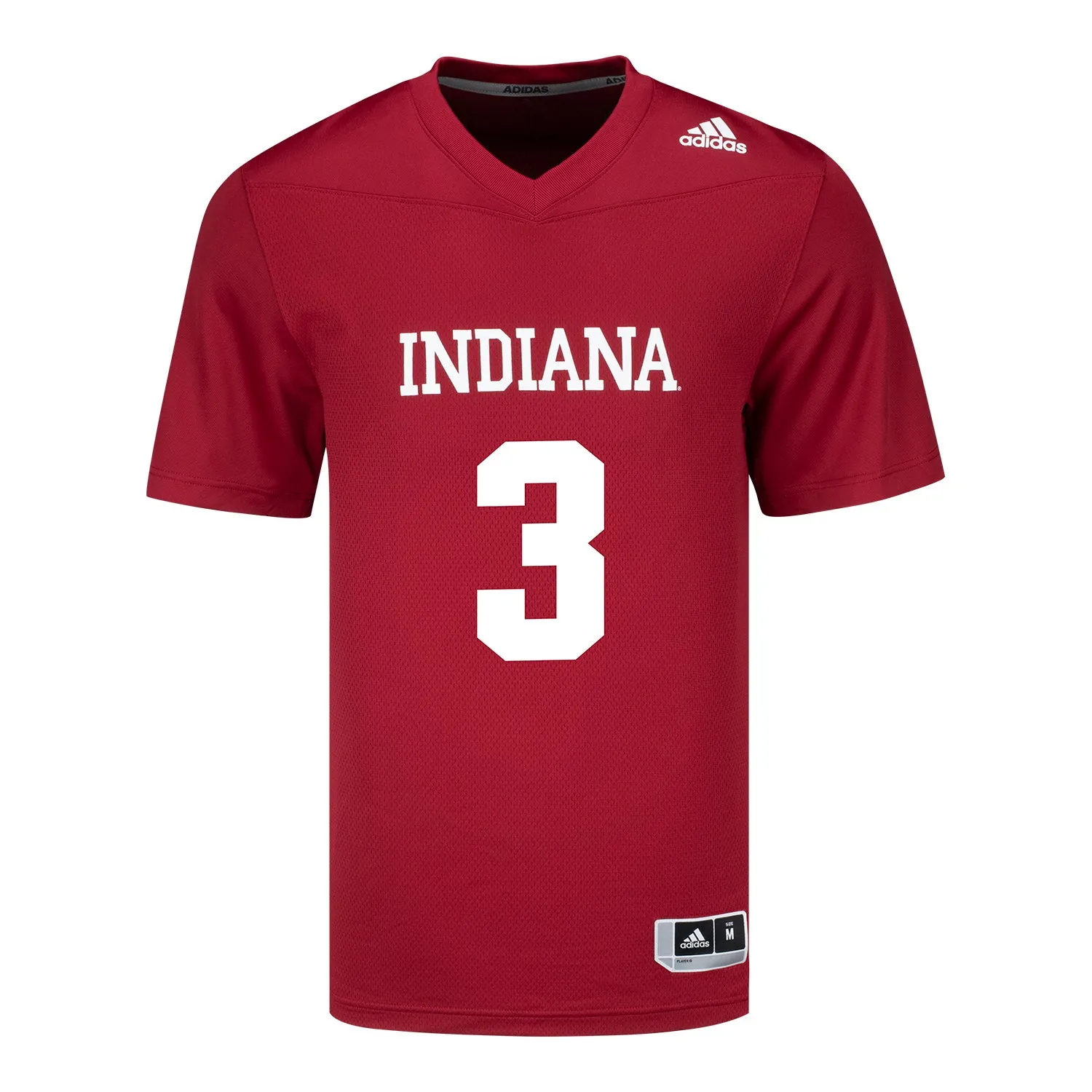 Indiana Hoosiers Adidas #3 Omar Cooper Jr. Crimson Student Athlete Football Jersey