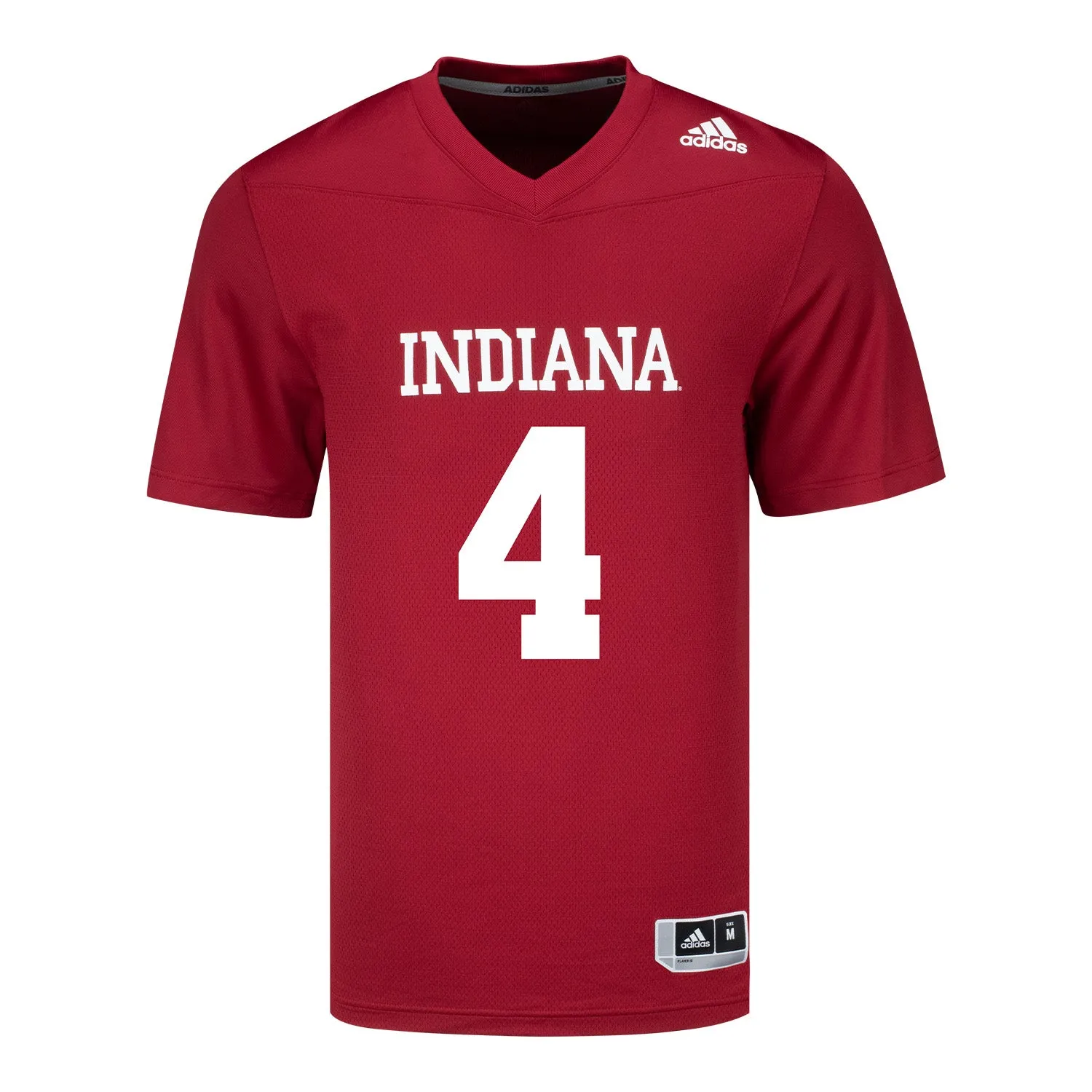 Indiana Hoosiers Adidas #4 Aiden Fisher Crimson Student Athlete Football Jersey