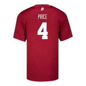 Indiana Hoosiers Adidas #4 Myles Price Crimson Student Athlete Football Jersey