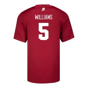 Indiana Hoosiers Adidas #5 Ke'Shawn Williams Crimson Student Athlete Football Jersey