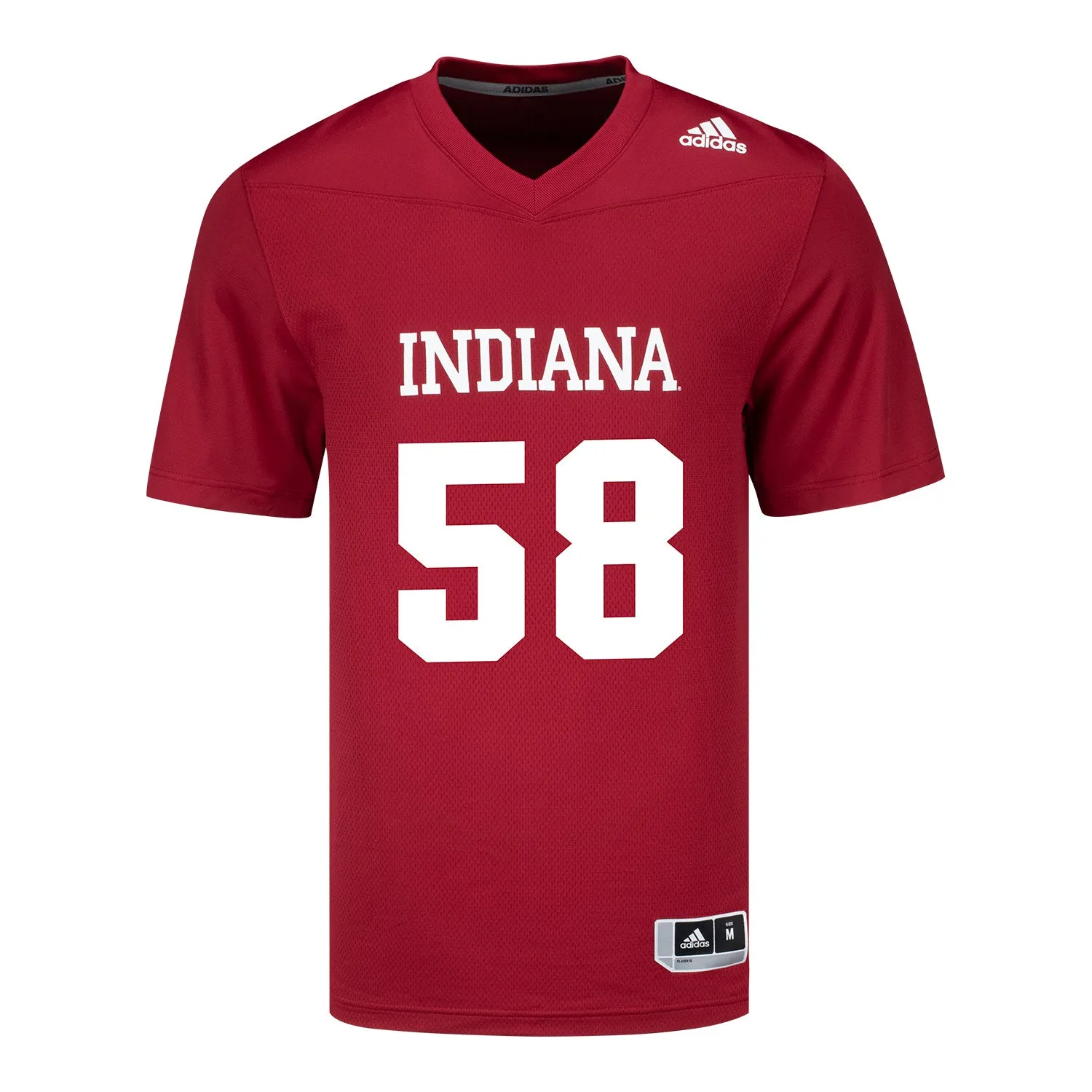 Indiana Hoosiers Adidas #58 Aden Cannon Crimson Student Athlete Football Jersey