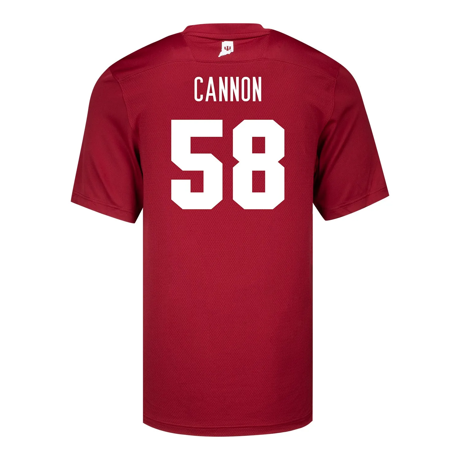 Indiana Hoosiers Adidas #58 Aden Cannon Crimson Student Athlete Football Jersey