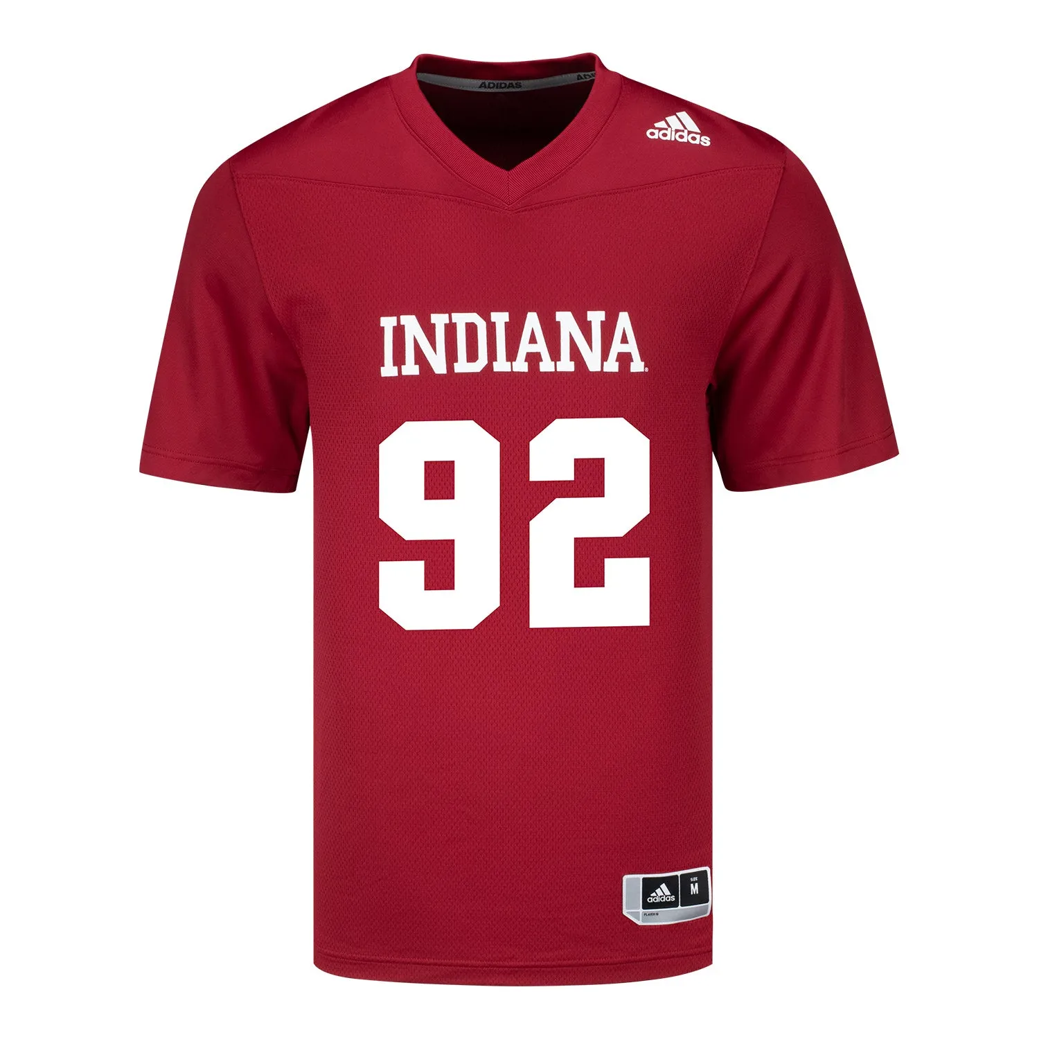 Indiana Hoosiers Adidas #92 Marcus Burris Crimson Student Athlete Football Jersey