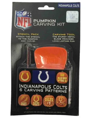 Indianapolis Colts NFL Topperscot Team Logo Halloween Pumpkin Carving Kit