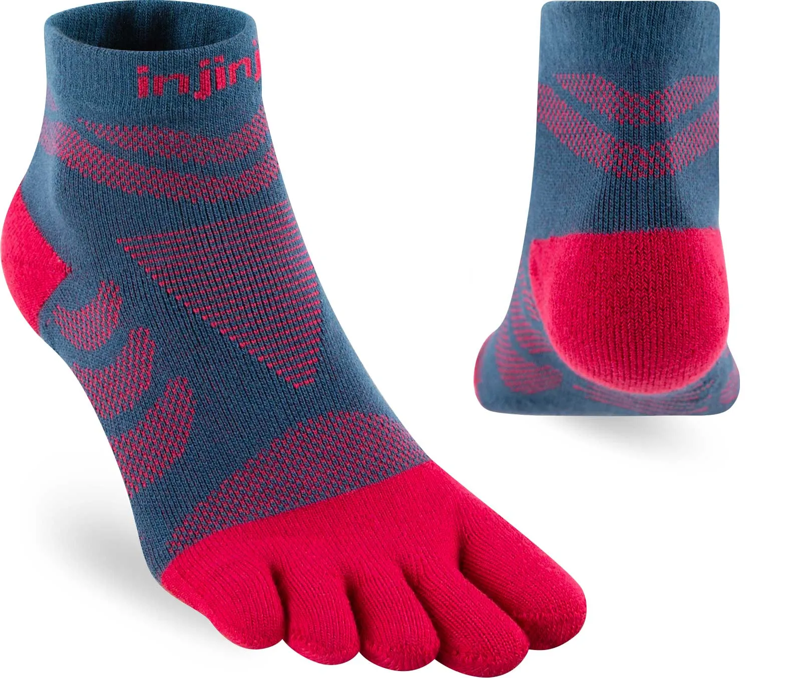 Injinji Women's Mid-Weight Ultra-Run Mini-Crew Toe Socks (INJ-WULTRA-MC)