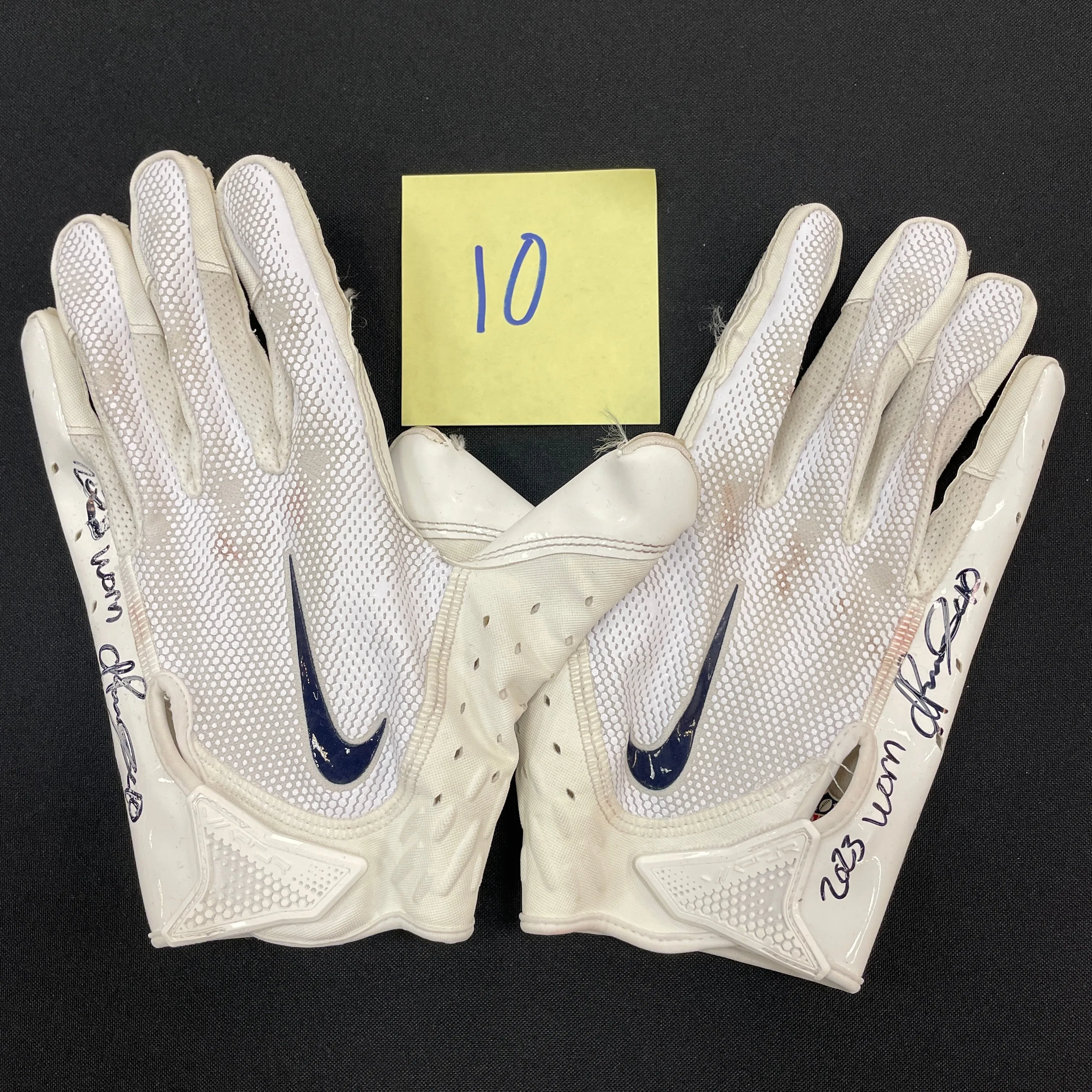 Ivan Pace Jr. Autographed Game Used Gloves and Spikes