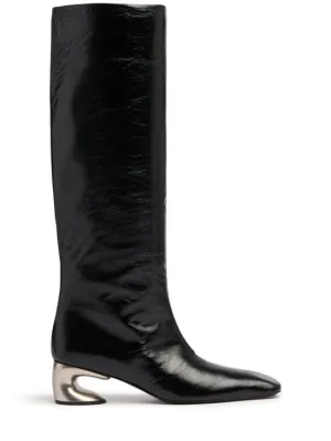 Jil Sander   50mm Leather tall boots 