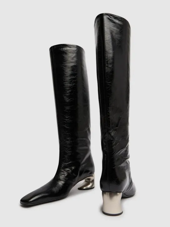 Jil Sander   50mm Leather tall boots 