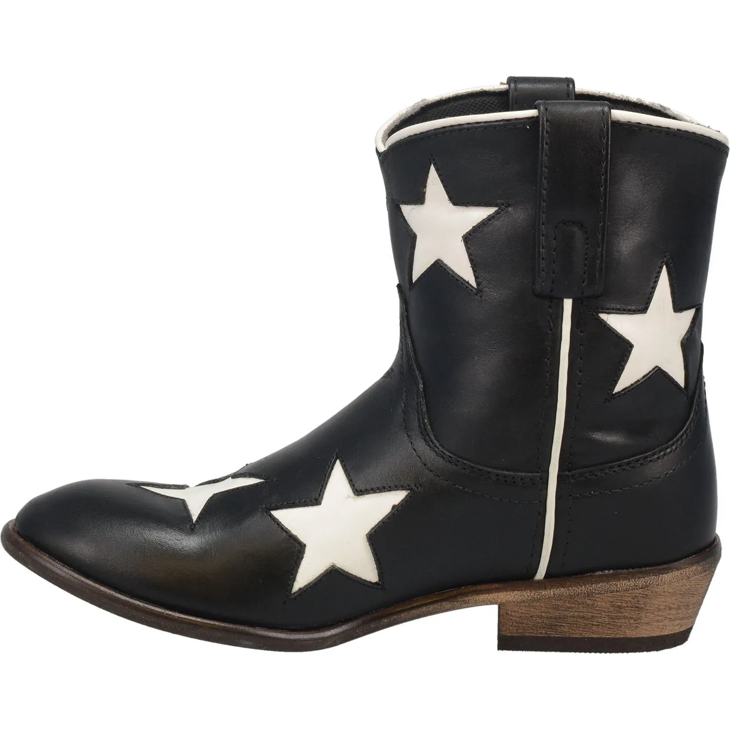 Laredo Black 6" Star Girl Round Toe Boots