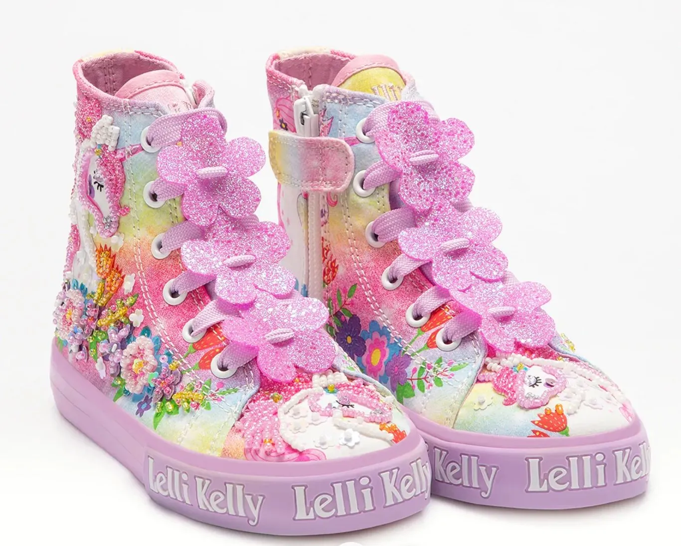 Lelli Kelly Girls Lilac Unicorn Mid Ankle Shoes