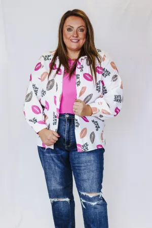 Living Loud Pink Leopard Game Day Blouse