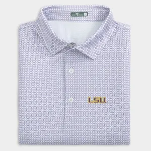 LSU Tile Printed Performance Polo