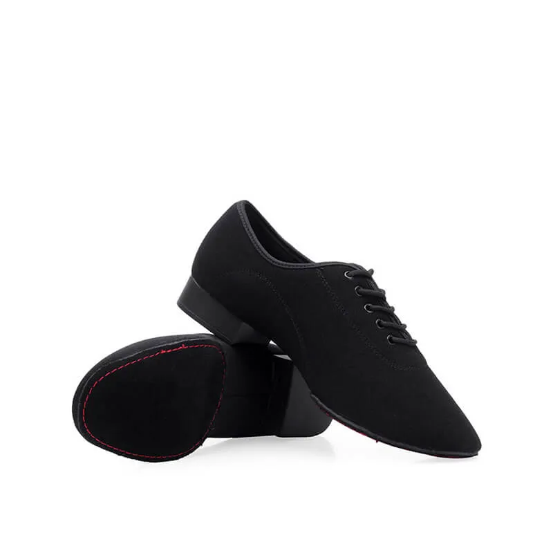 Men Black Oxford Latin Practice Trainning Dance Shoes