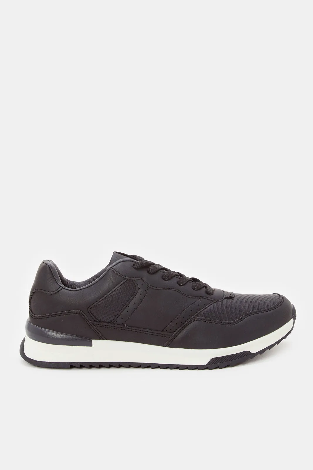 Men Navy Material Block Sneaker