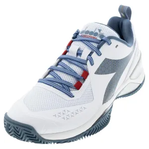 Men's Blushield Torneo 2 Clay Tennis Shoes White and Oceanview