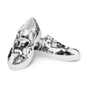 Meow Cat print Women’s slip-on shoes