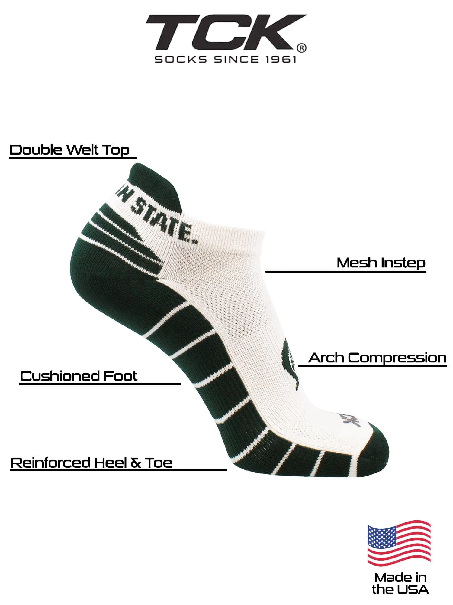 Michigan State Spartans Golf Socks